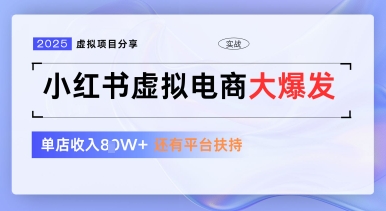 小红书虚拟电商项目，平台大力免费流量扶持，低门槛1拖3玩法-创客聚集地