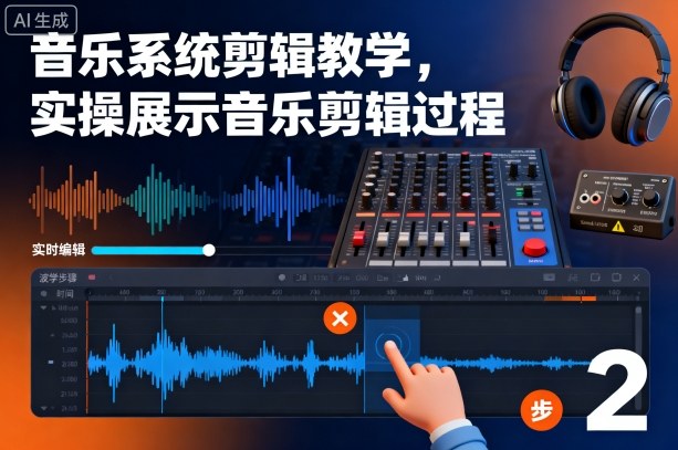 音乐系统剪辑教学，实操展示音乐剪辑过程-创客聚集地