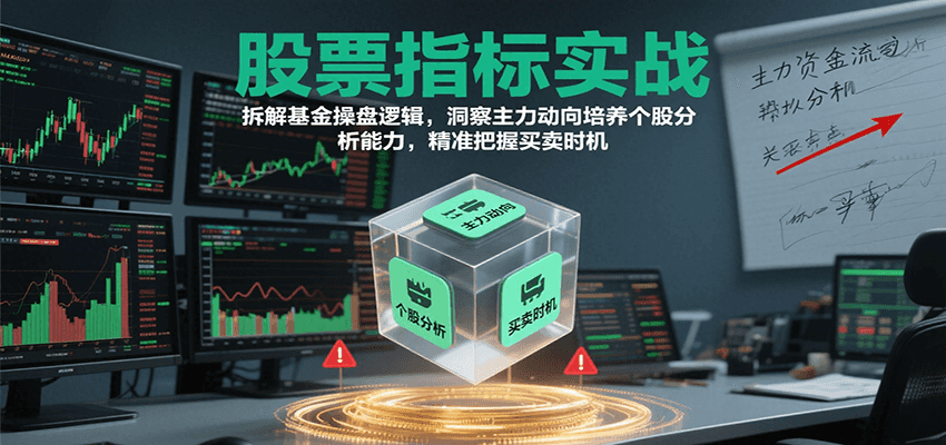 股票指标实战，基金操盘逻辑拆解，洞察主力动向培养个股分析能力把握买卖时机(更新)-创客聚集地
