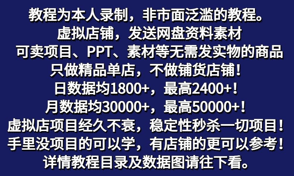 图片[1]-拼多多虚拟店铺项目，电脑挂机自动发货，单店日利润300+-创客聚集地