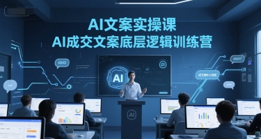 AI文案实操课，AI成交文案底层逻辑训练营-创客聚集地