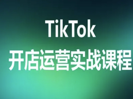 TikTok开店运营实战课程，TK跨境电商实操全流程-创客聚集地