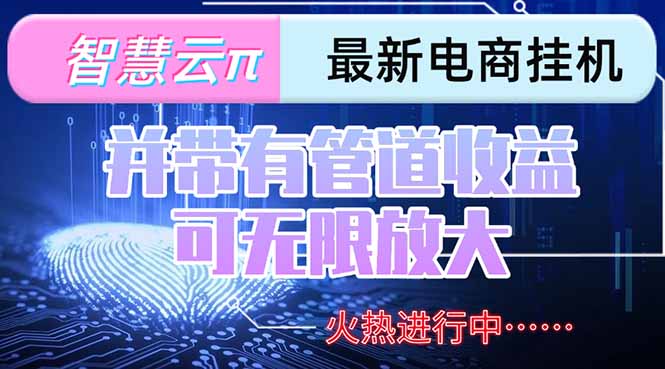 智慧云π电脑挂机单机每天收益300—500+ 并带有团队管道收益 可无限放大-创客聚集地