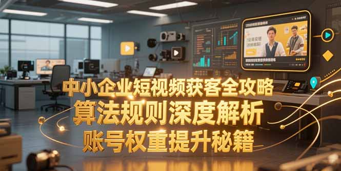 中小企业短视频获客全攻略，算法规则深度解析，账号权重提升秘籍-创客聚集地
