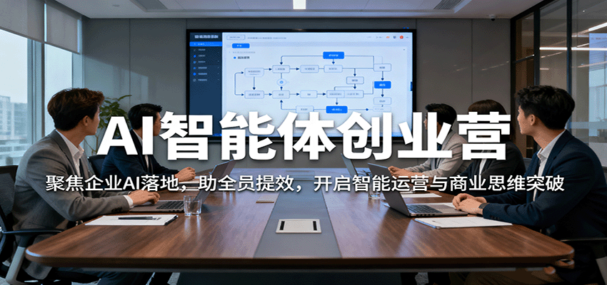 AI智能体创业营：聚焦企业AI落地，助全员提效，开启智能运营与商业思维突破-创客聚集地