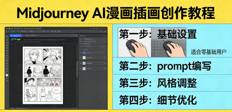 利用Midjourney AI人工智能轻松创作漫画插画教程，零基础创作完整漫画插画-创客聚集地