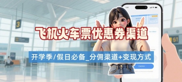 学生党必看！机票火车票优惠券申请渠道 + 项目打法，开学季节日速存-创客聚集地