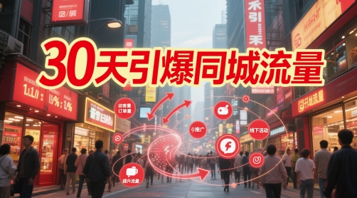 30天引爆同城流量：团购篇 认知篇 流量篇 来客篇 达人篇 老板人设IP篇 投流篇-创客聚集地