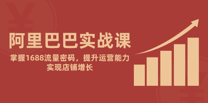 阿里巴巴实战课：掌握1688流量密码，提升运营能力，实现店铺增长-创客聚集地