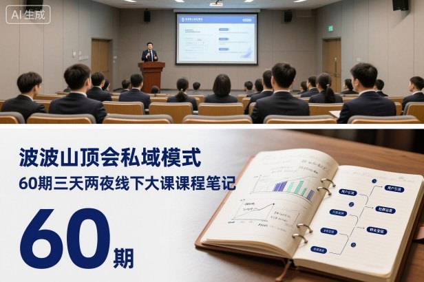 波波山顶会私域模式60期三天两夜线下大课课程笔记(文档)-创客聚集地